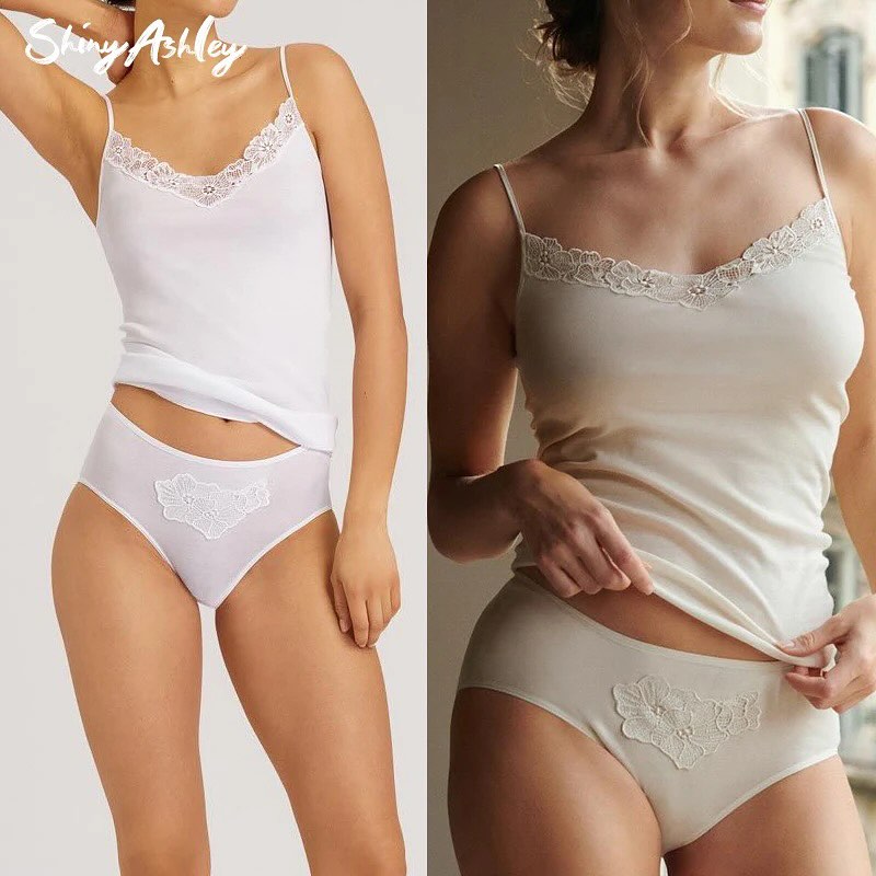 Basic Imported Camisole Slip Underwear Set