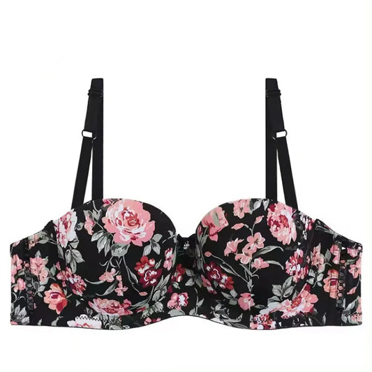 T-Shirt Bra Floral Printed Wired Bra