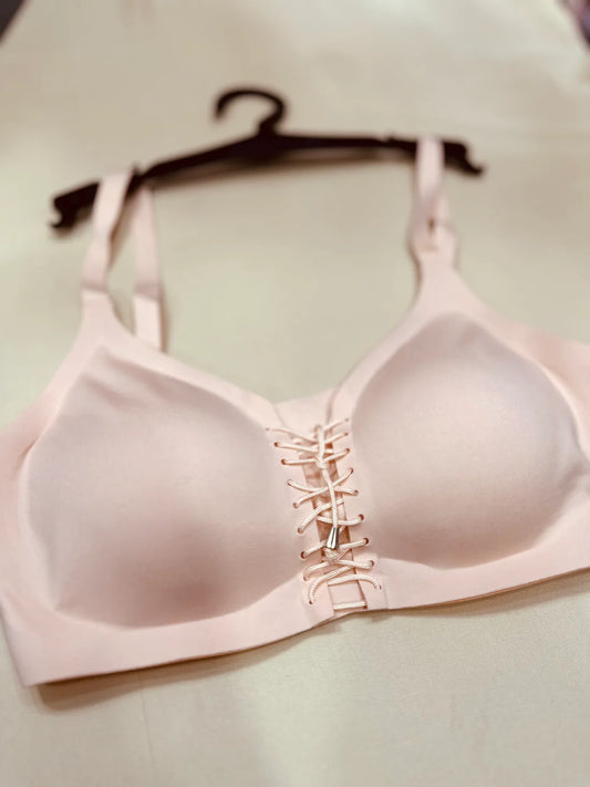 Basic T-Shirt Bra Front Laces Seamless Wireless