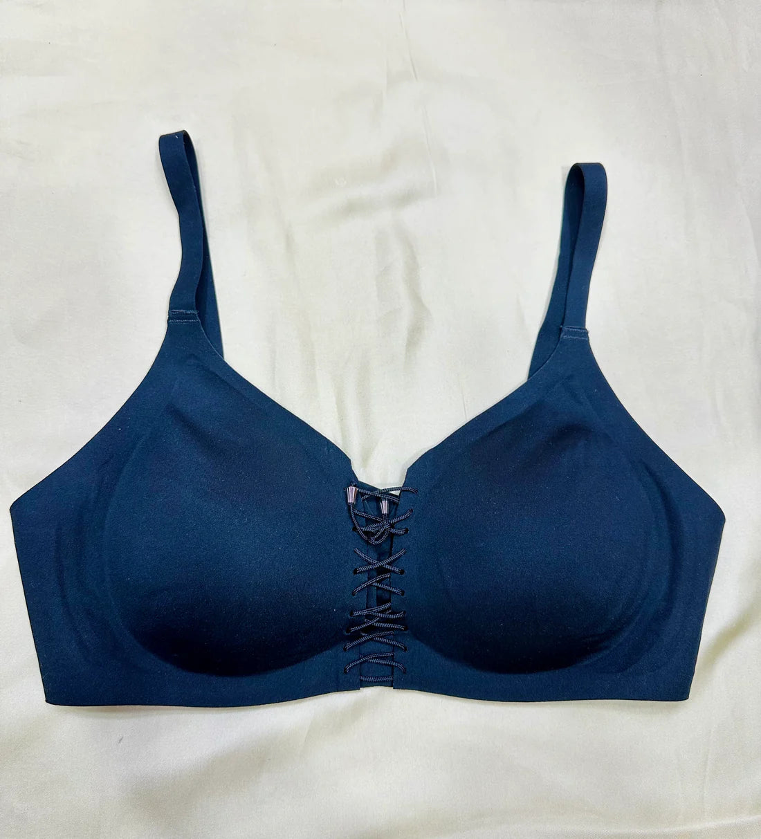 Basic T-Shirt Bra Front Laces Seamless Wireless