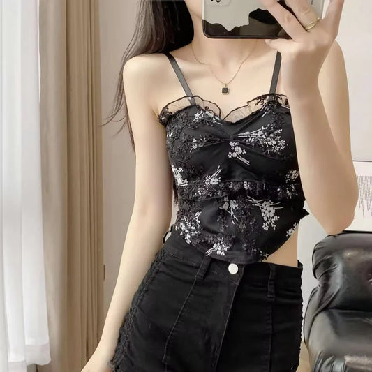 Basic Camisole Bralette Tank Top black