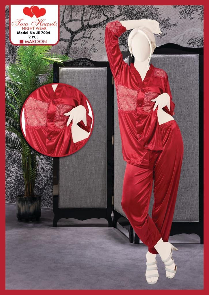 Silk Night Suit Nighty