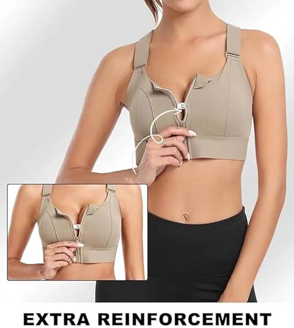 BLS High Impact Sports Bra with Adjustable Waist and Shoulder Band