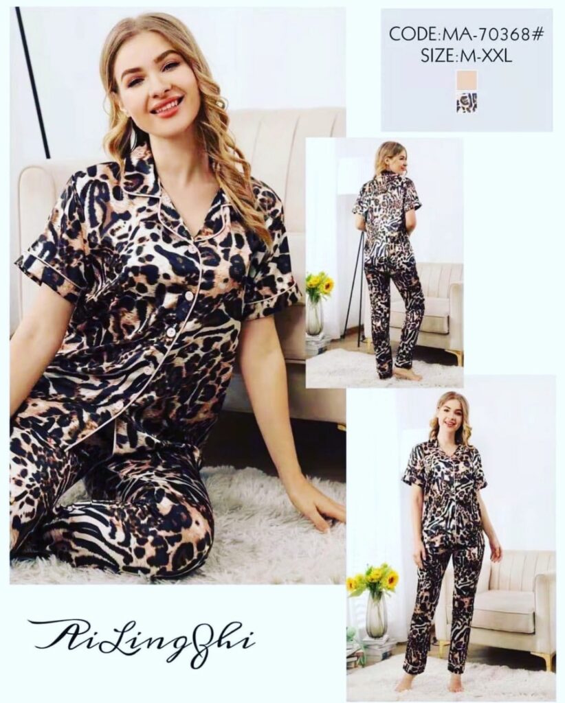 Leopard Soft Silk Loungewear PJ