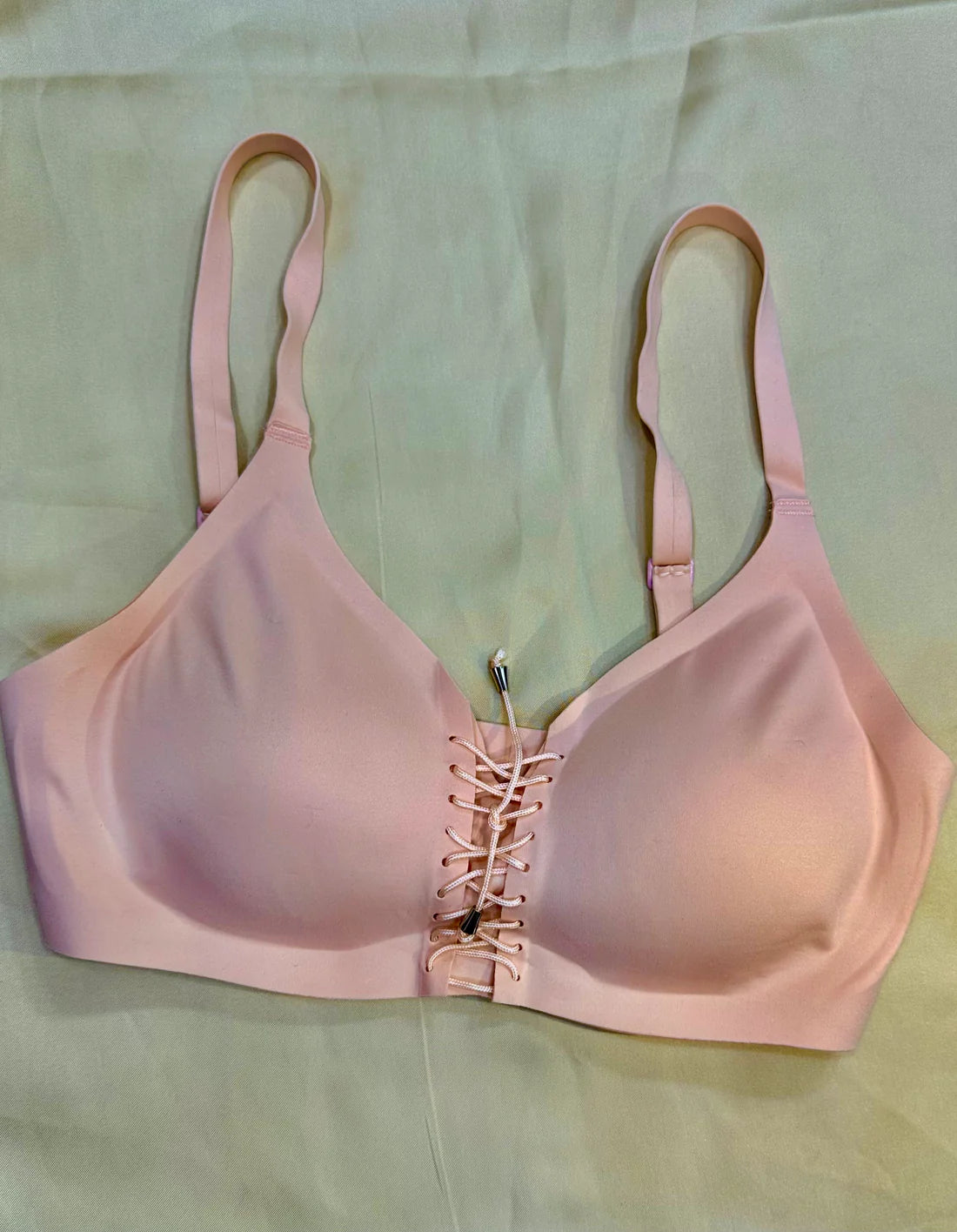 Basic T-Shirt Bra Front Laces Seamless Wireless