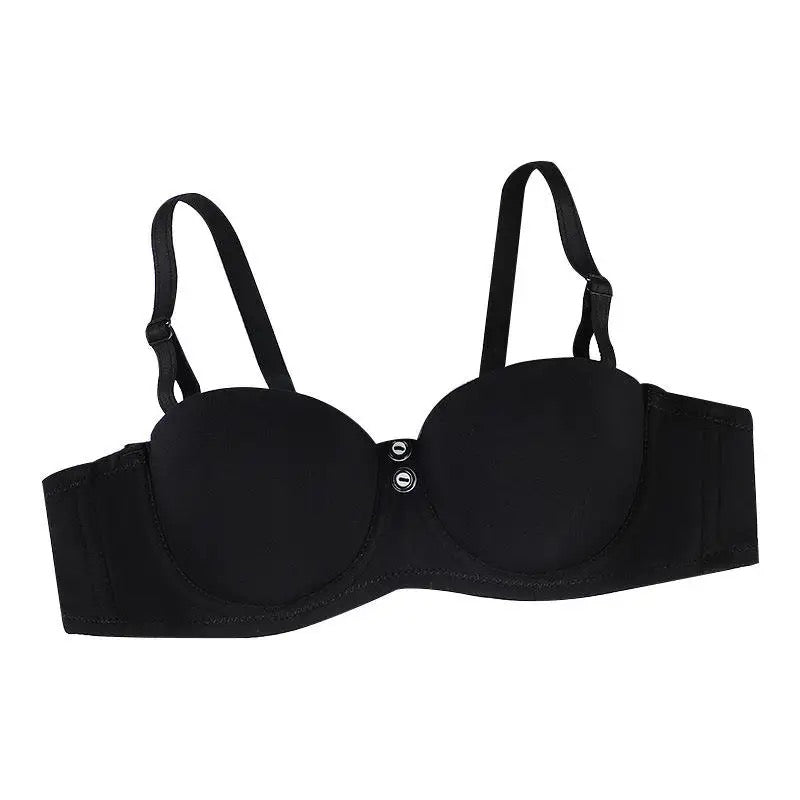 Button T-Shirt Demi Cup Bra