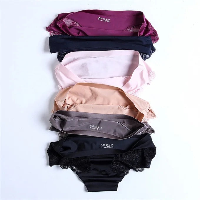 Soft Silk Lacy Briefs Underwear