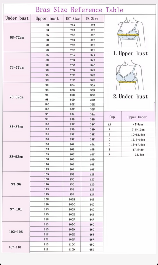 Bra Size Guide