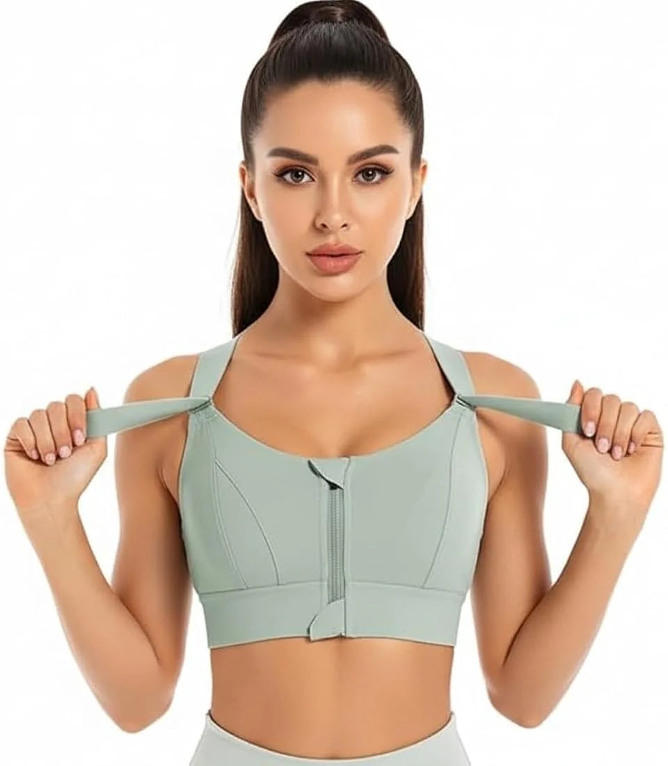 BLS High Impact Sports Bra with Adjustable Waist and Shoulder Band