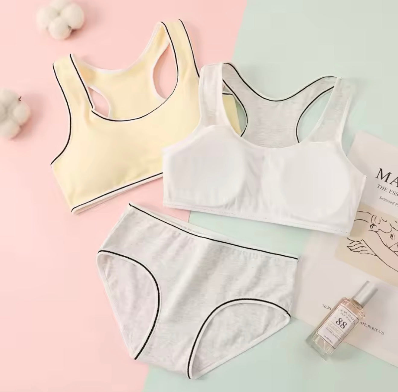 BLS Kids & Teens Cotton Starter Training Bra Underwear Set