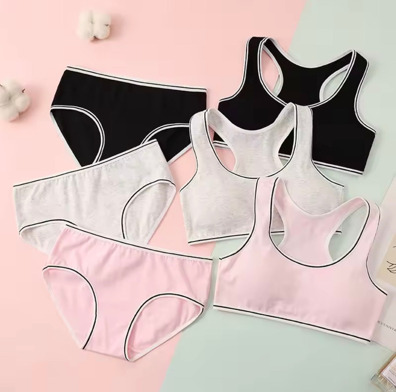 BLS Kids & Teens Cotton Starter Training Bra Underwear Set
