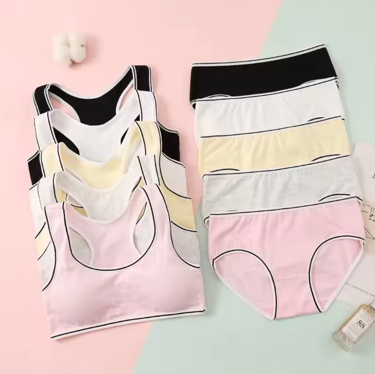 BLS Kids & Teens Cotton Starter Training Bra Underwear Set
