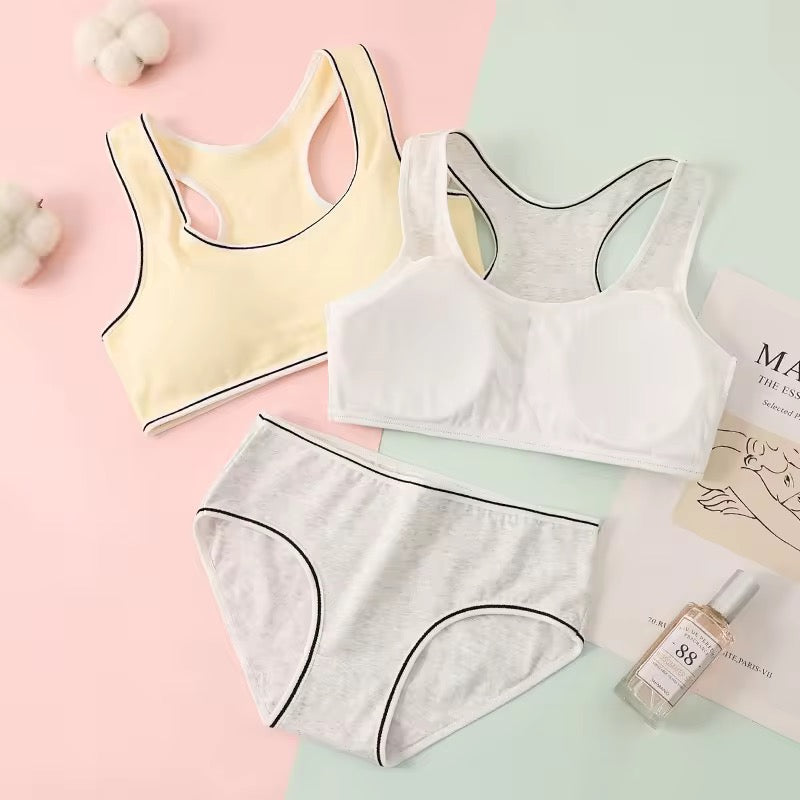 BLS Kids & Teens Cotton Starter Training Bra Underwear Set