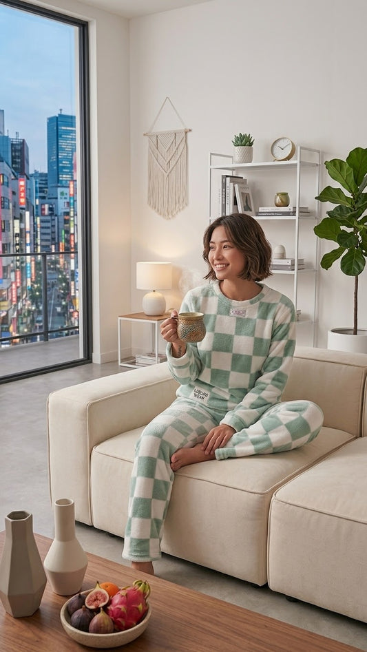 BLS Winter Fleece Warm Night Suit for Women