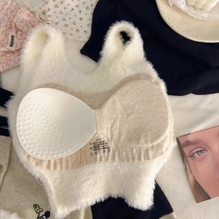 BLS Meow Cute Furry Bralette Warm & Cozy