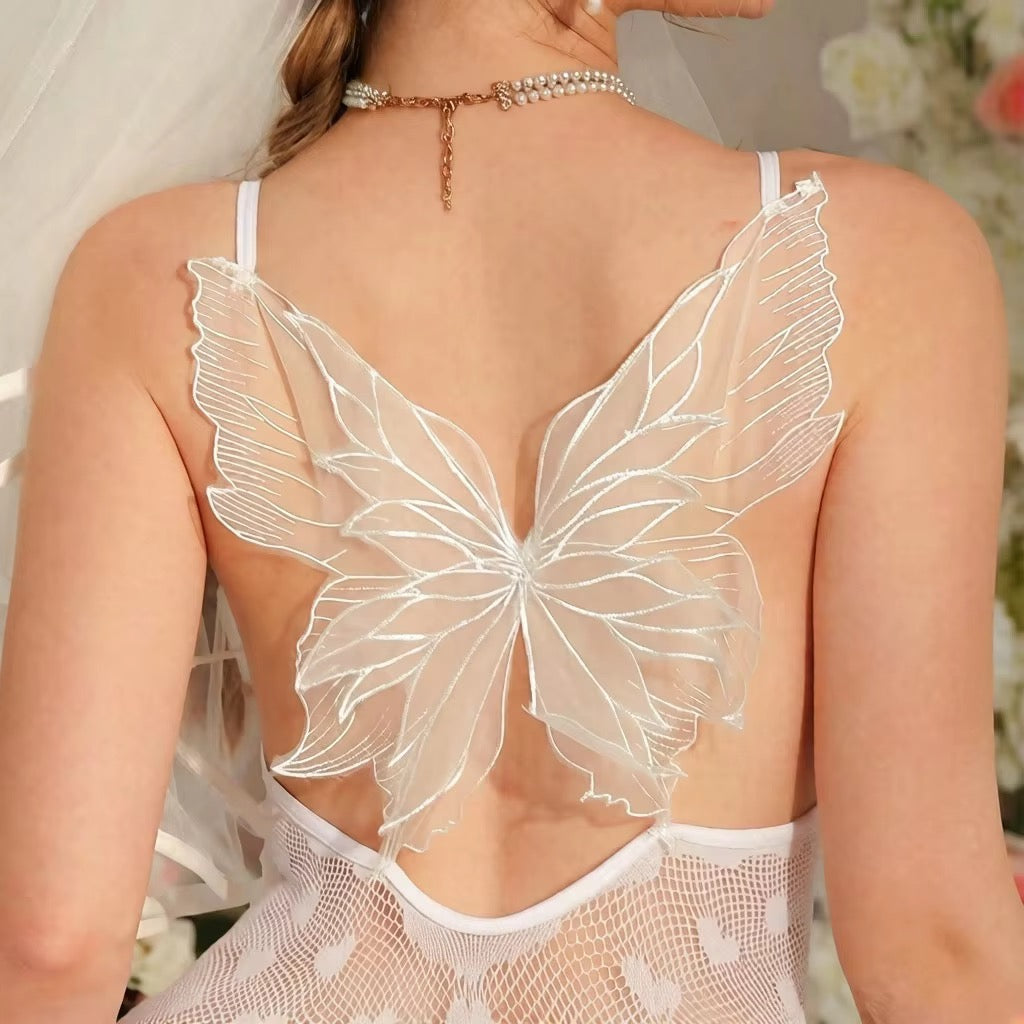 BLS Lace Intimate Set: Halter Top & Mesh Skirt