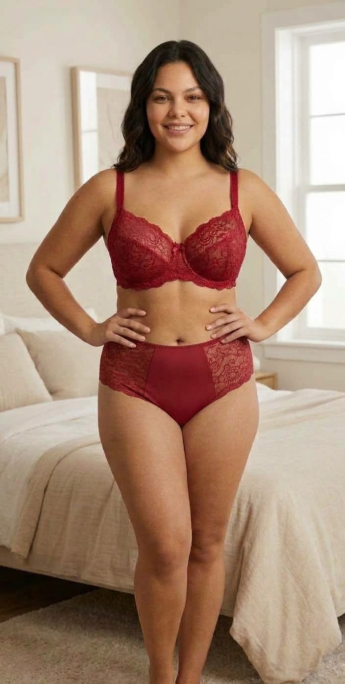 BLS Soft Net Non Padded Wireless Bra Panty Set