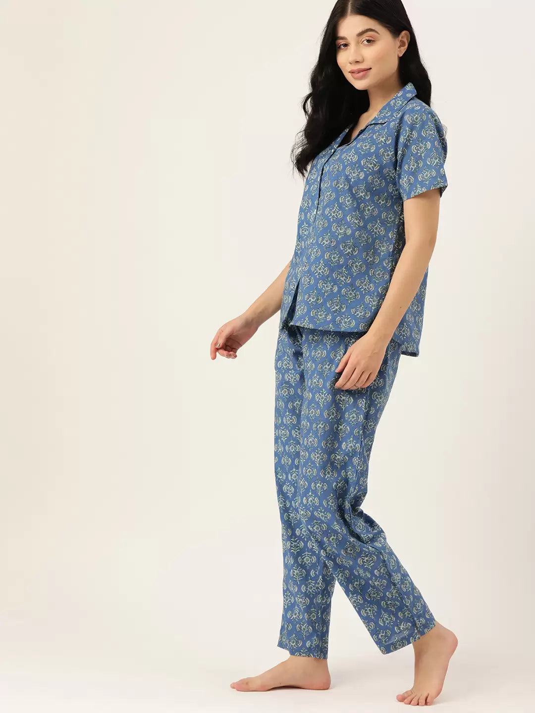 BLS Lawn Night Suit Fresh Floral Nights left