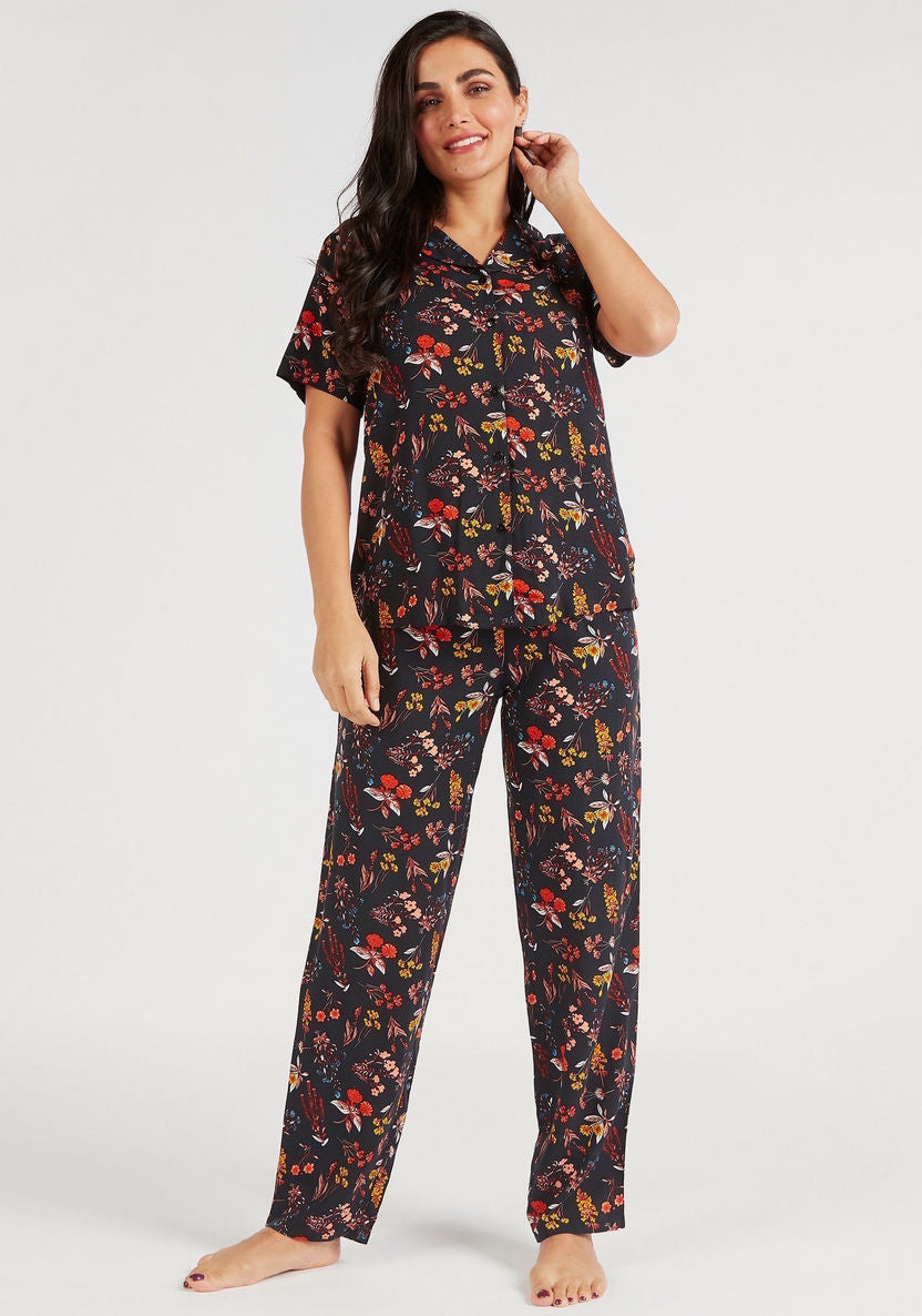 BLS Floral Summer Lawn Night Suit full