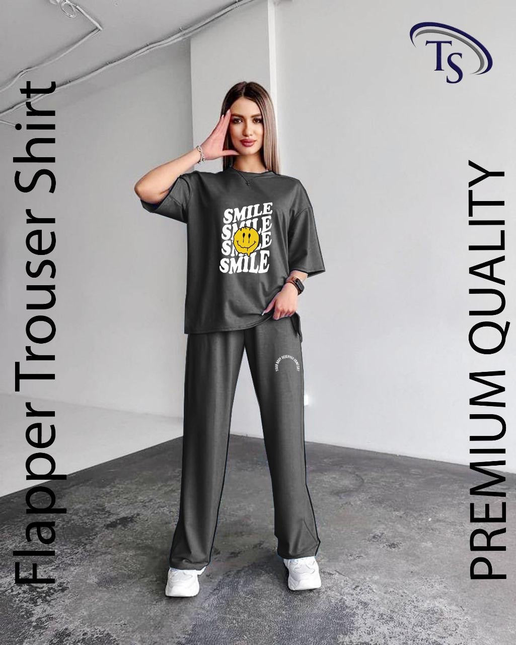 BLS Casual Loose Fit Summer PJ Loungewear grey