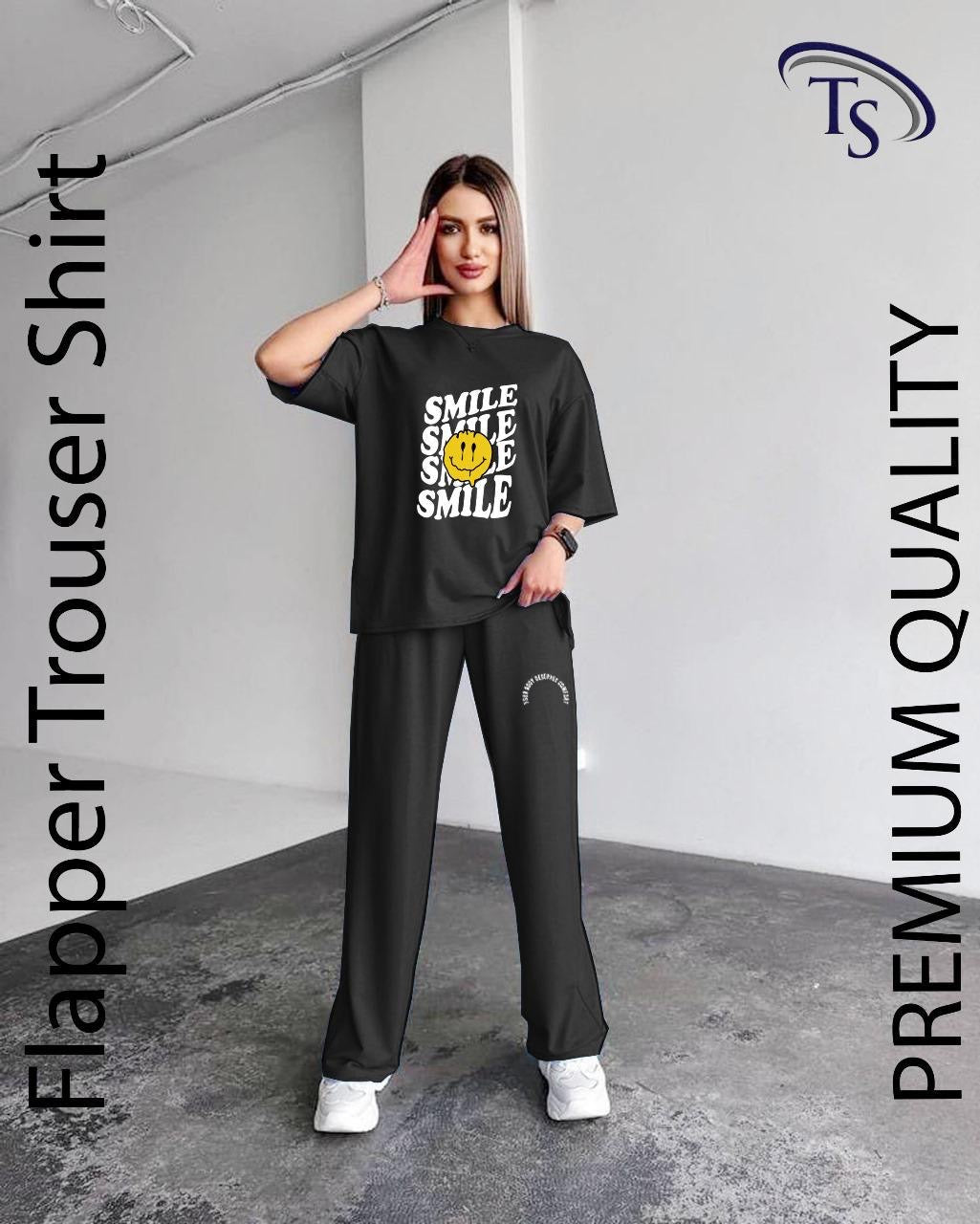 BLS Casual Loose Fit Summer PJ Loungewear black